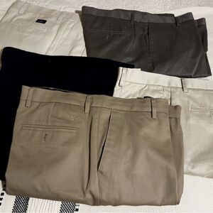 Dockers Men's Dress Pants in Black, Gray, Dark Khaki and Light Khaki